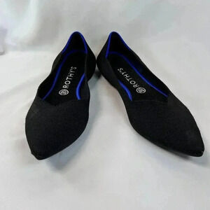 Rothy’s The Point Size 10.5 Pointed Toe Flat Black Knit